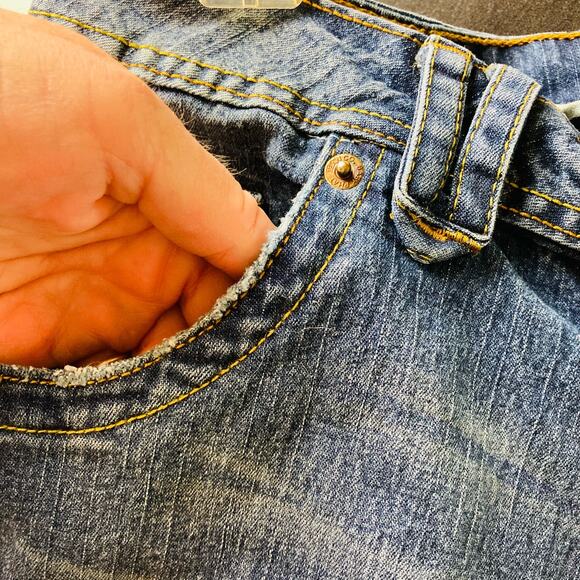 Baby Phat Vintage Y2K Jeans with Bling Spell Out Size 12 - Picture 9 of 10